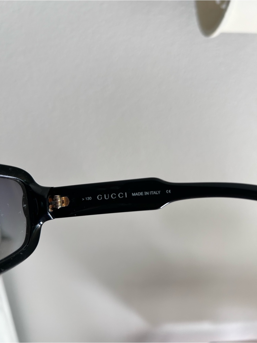 Gucci Black Women's Rectangular Sunglasses - Picture 6 of 6